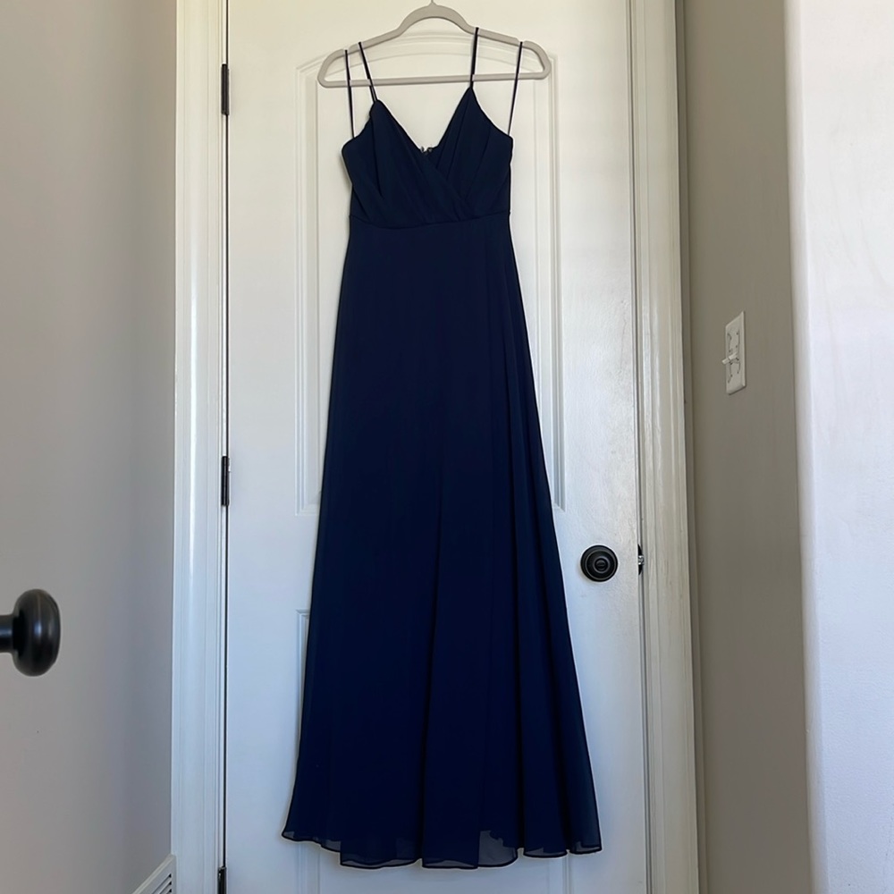 XS NAVY *unaltered* BIRDY GREY KAIA Bridesmaids Dress
